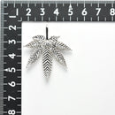 ペンダントトップ 大麻草 Pt900 ダイヤ付 (Type-OT)