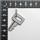 ペンダントトップ キー Pt900 ダイヤ付