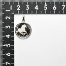 ペンダントトップ Pt999.5 ツバルホース コイン 1/10oz Pt850 枠付 (Type-SP)