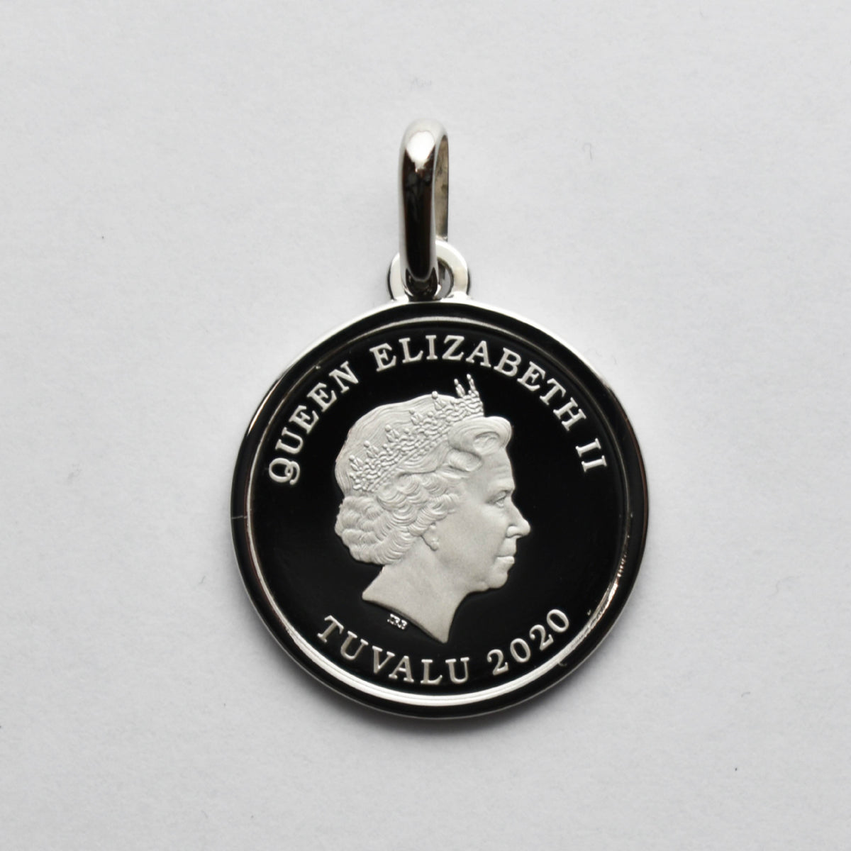 ペンダントトップ Pt999.5 ツバルホース コイン 1/5oz Pt850 枠 ペンダントトップ Pt999.5 ツバルホース コイン 1/5oz Pt850 枠