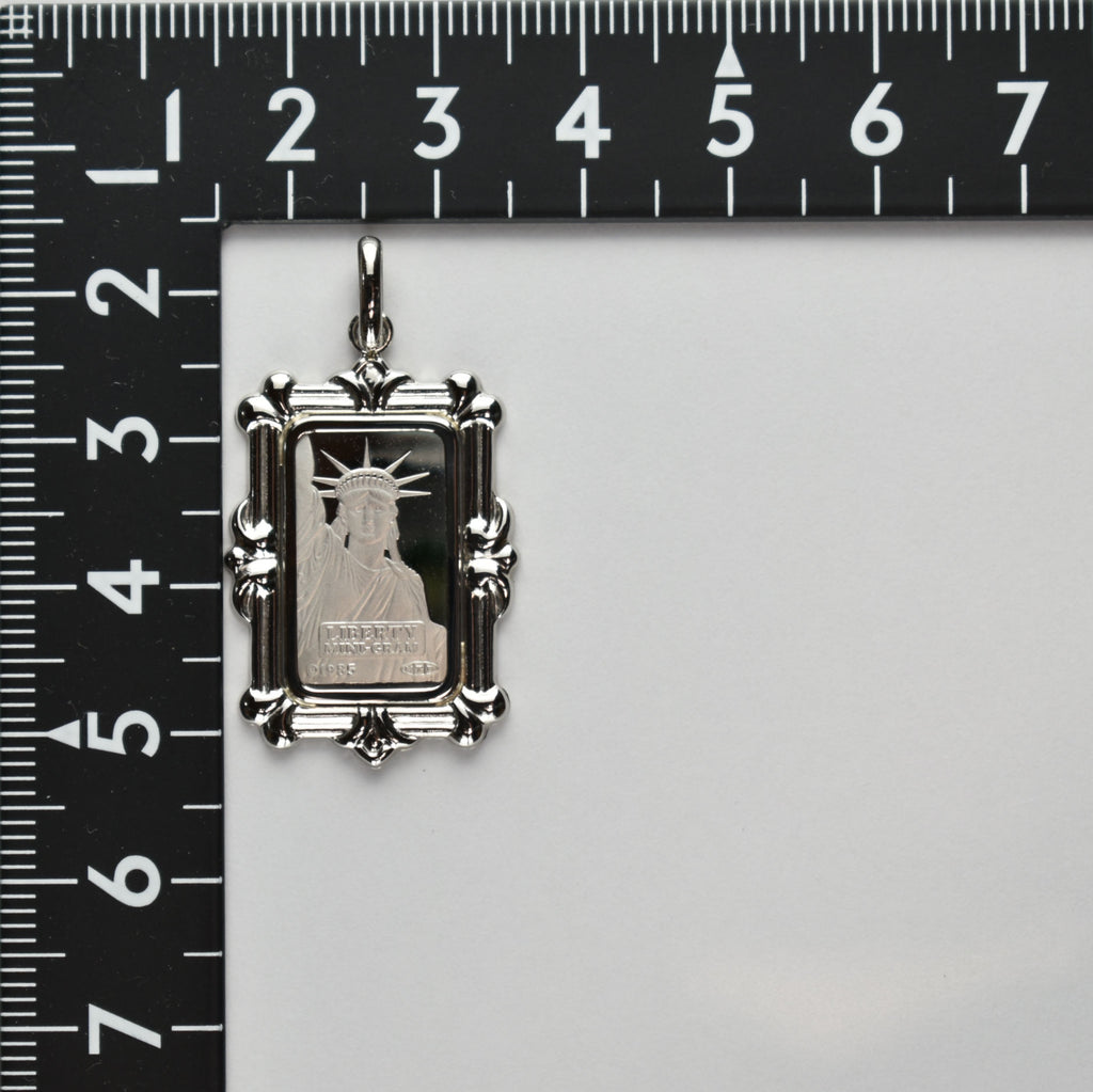 新品」純プラチナ PT999.5 リバティ インゴット 2g PT900 枠